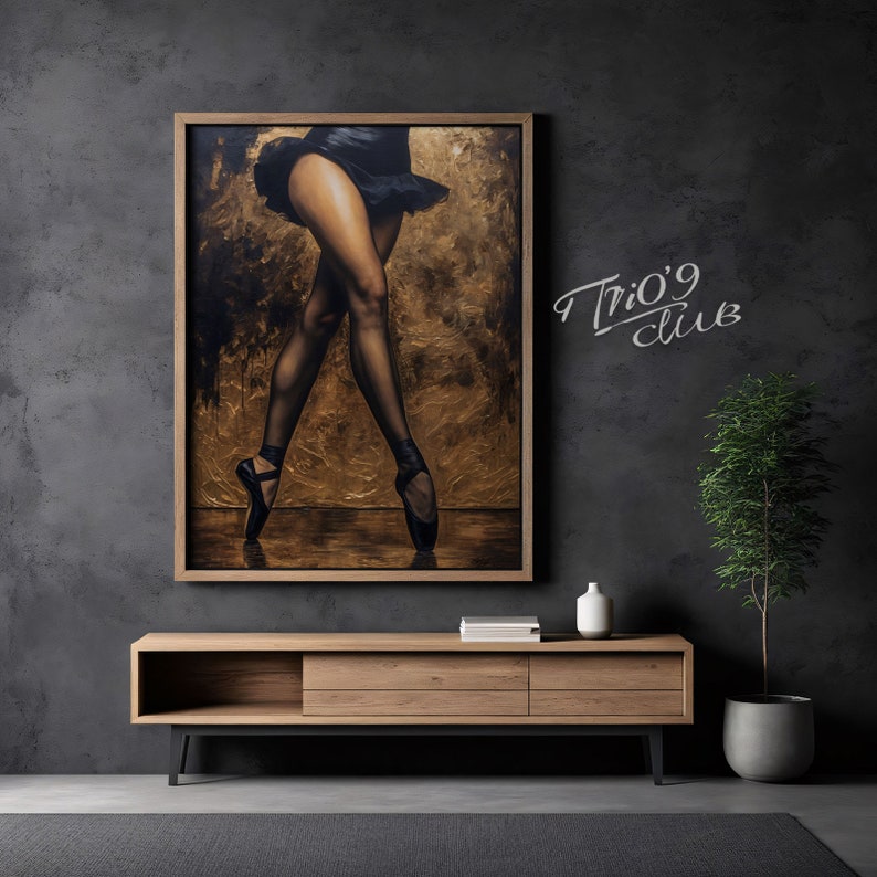 PRINTABLE, Velvet Dance, 999 Piece Wall ART, Ballerina Legs Oil Painting Wall Art, Digital Print zdjęcie 5