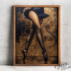 PRINTABLE, Velvet Dance, 999 Piece Wall ART, Ballerina Legs Oil Painting Wall Art, Digital Print zdjęcie 1