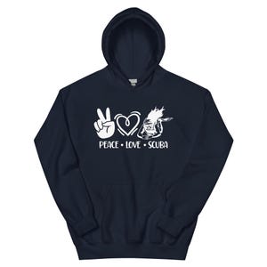 Peace Love Scuba Woman&#39;s Hoodie