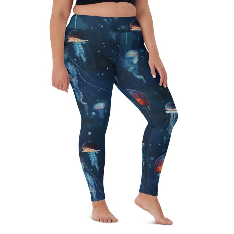 Cosmic Luau: Flying Saucer & Cactus Bloom High-Waisted Bikini Bottom
