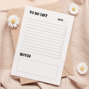 Minimalist to Do List Printable Bundle: Daily & Weekly Planner (PDF) - Etsy