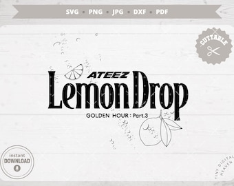 ATEEZ KPop Sticker Decal: ATINY Lemon Drop Vector Files (Digital Download)