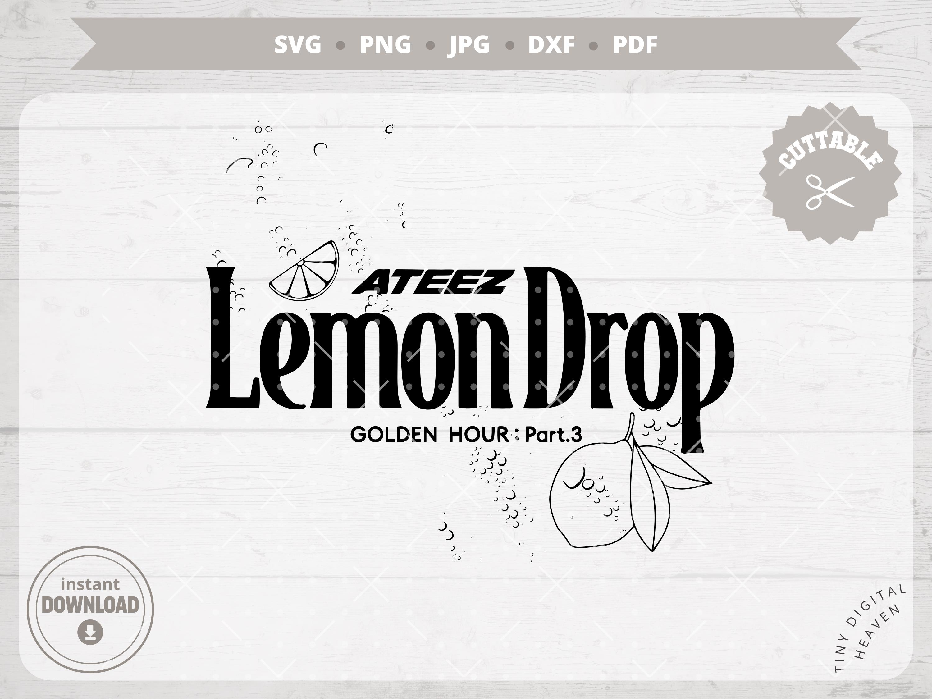 ATEEZ Kpop Sticker Decal: ATINY Lemon Drop Vector Files (digital