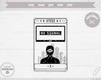 ATEEZ | svg | png | jpg | dxf | pdf | storyline tarot | Z | ATINY | Decal | Vector files Cricut and Silhouette | Digital