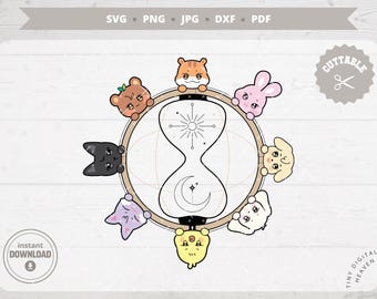 ATEEZ Aniteez KPop Sticker Decal: Cricut & Silhouette Vector Files (Digital Download)