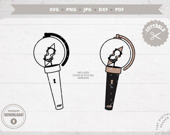 ATEEZ Lightstick SVG | ATINY K-Pop Vector Files (Digital Download)