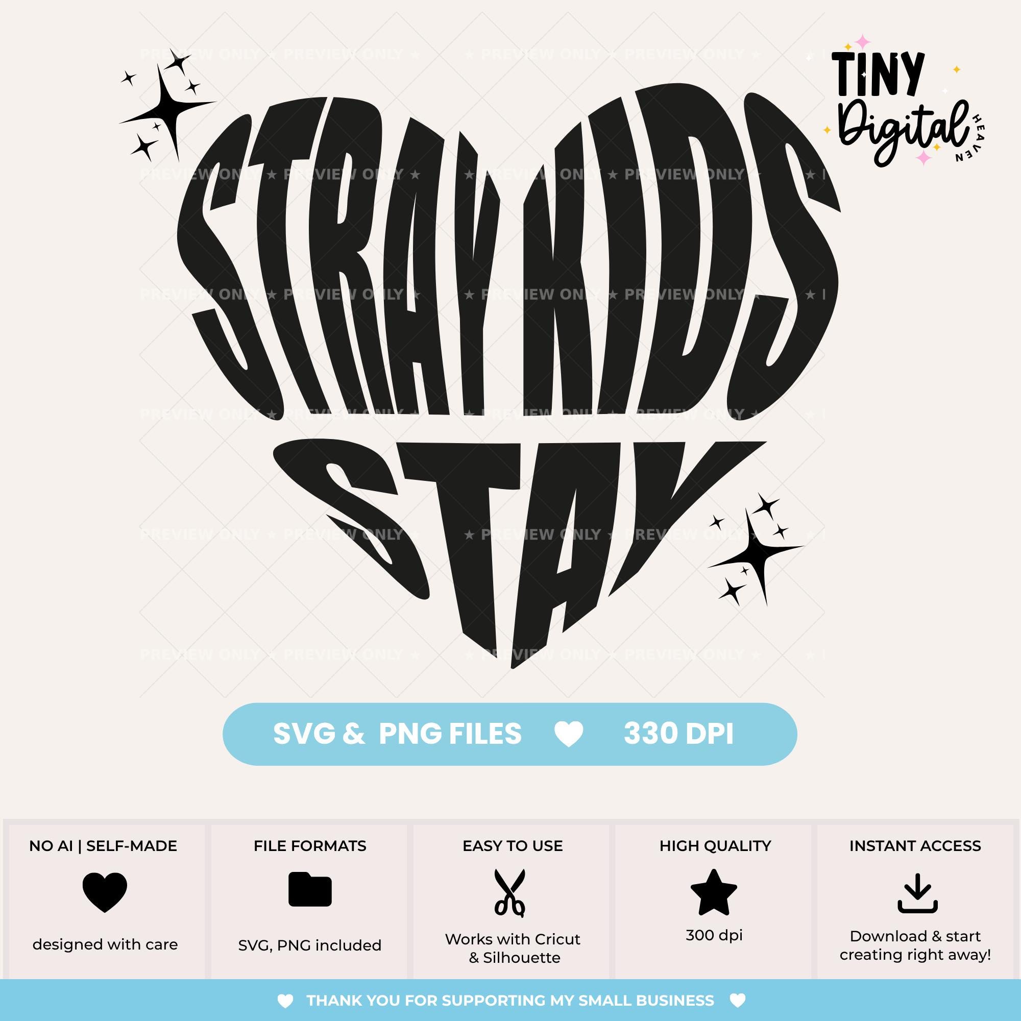 Stray Kids | Stay Heart SVG PNG Vector Files (digital Download) - Etsy