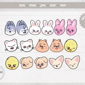 Stray Kids SKZoo Decal: KPop Stickers, Vector Files (Digital Download)