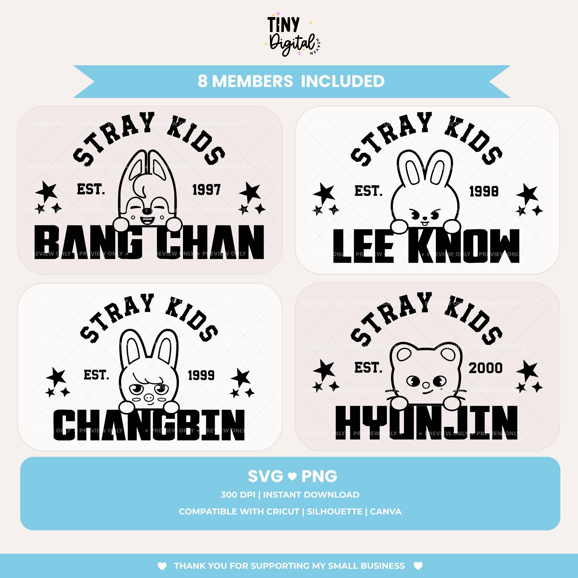Stray Kids | Skzooniversity's Stars SVG PNG Vector Files (digital