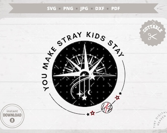 Stray Kids SKZ Compass Logo: KPop Decal Vector Files (Digital Download)