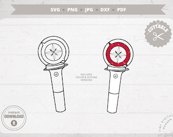 Stray Kids Lightstick SVG: KPop Nachimbong, Stay Fandom (Digital Files)