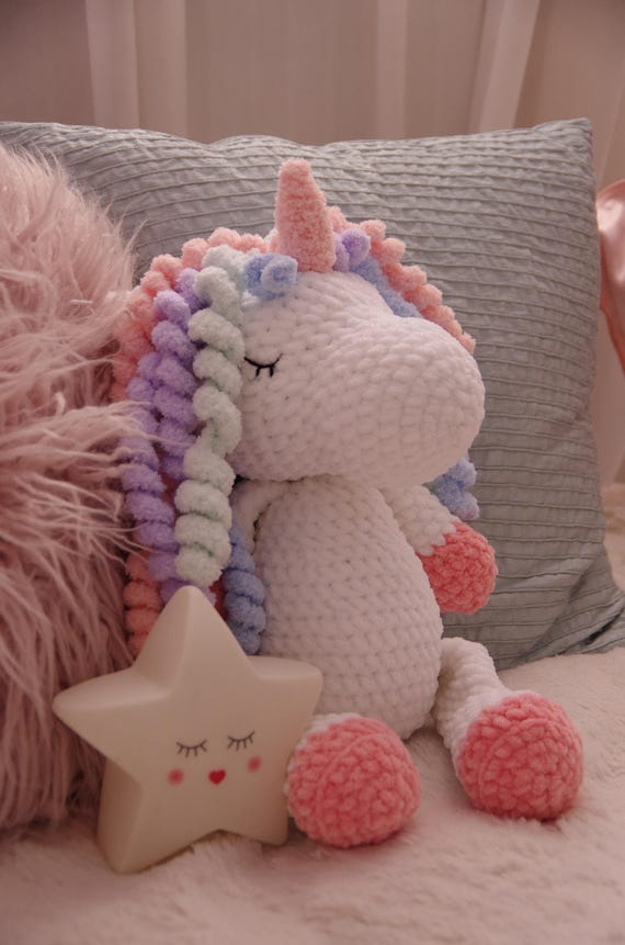 Unicorn Pattern Crochet Cushion Unicorn Buy Handmade Crochet - Main Image