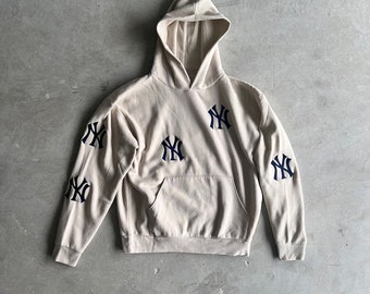 Sudadera con capucha Yankee Nueva York LA Sudadera con capucha Los Ángeles Sudadera con capucha cómoda de gran tamaño Sudadera con capucha unisex Sudadera con capucha gris Sudadera con capucha Tan Sudadera con capucha Béisbol Fan Merch