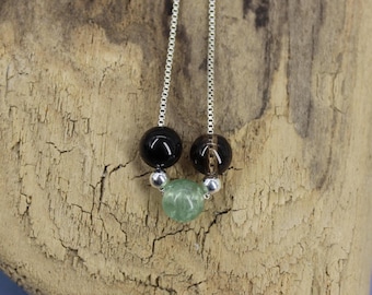 Empath Protection Necklace Empath Shield, Smoky Quartz, Black Tourmaline, Fluorite 925 Necklace Psychic Aura Protection Jewelry Gift Pendant
