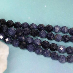 Blue Sapphire Faceted Grade AAA 5mm Jewelry Natural Sapphire Necklace Gift for Wife Blue Sapphire Delicate Sterling Silver Pendant Sapphire