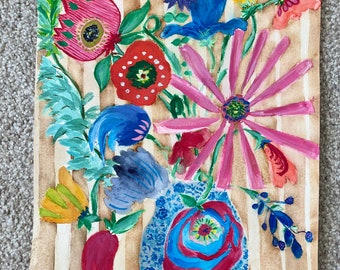 Original abstrakt blomsterkonst
