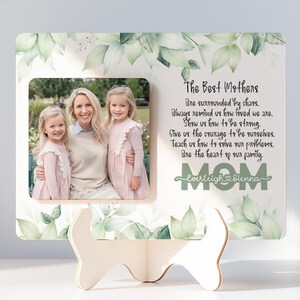 Personalised Photo Gift for Grandma with Kids Names Mother&#39;s Day Custom Wood Plaque Sign , Meme, Nana etc - Special Quote for Mom Picture
