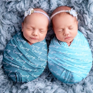 Twin Milestone Blanket - Twins Girls Floral Months - Baby Shower ...