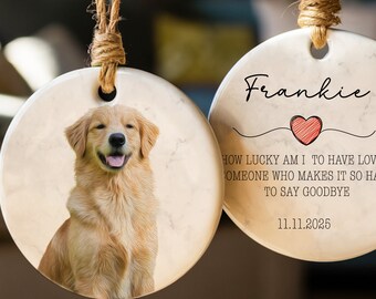 Personalized Pet Photo Ornament – Dog & Cat Memorial Gift
