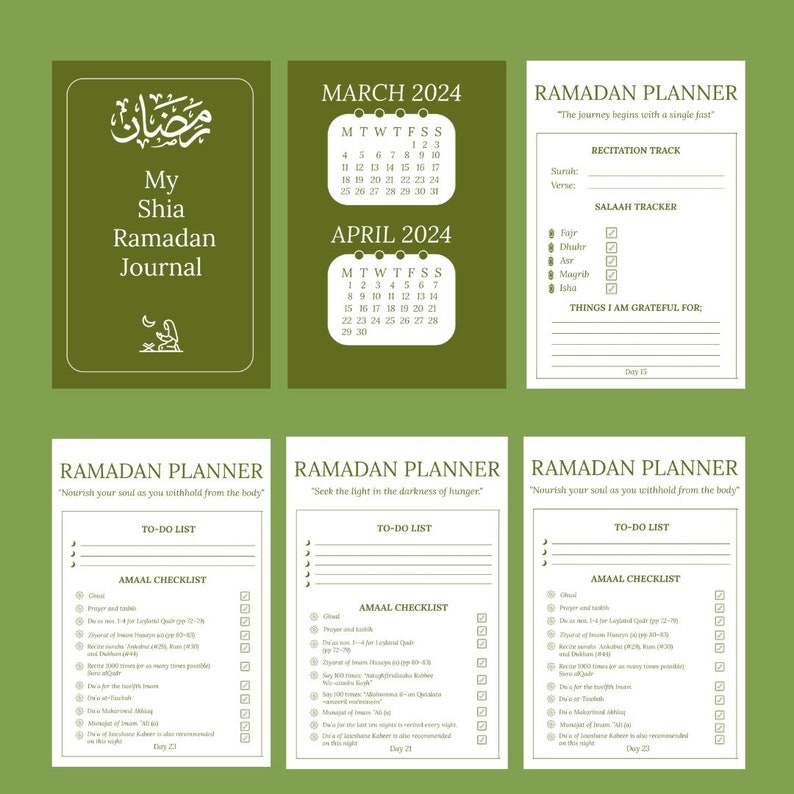 Shia Ramadan Planner, 2024 Amaal Guide, Digital Ramadan Planner, Ramadan Planner, Ramadan