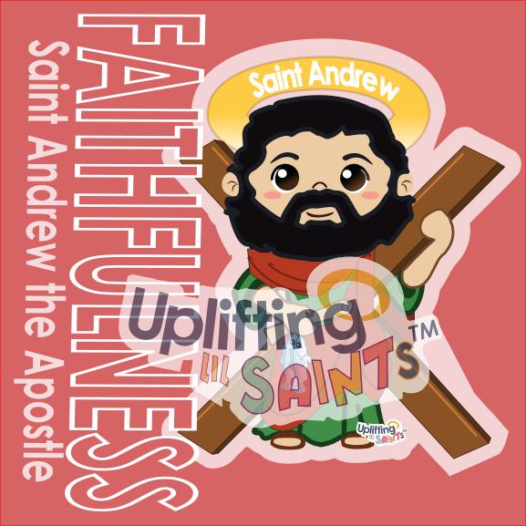 St Andrew the Apostle DIGITAL DOWNLOAD Upliftinglilsaints - Etsy