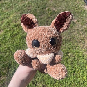 HANDMADE Crocheted Eevee Stuff animal amigurumi