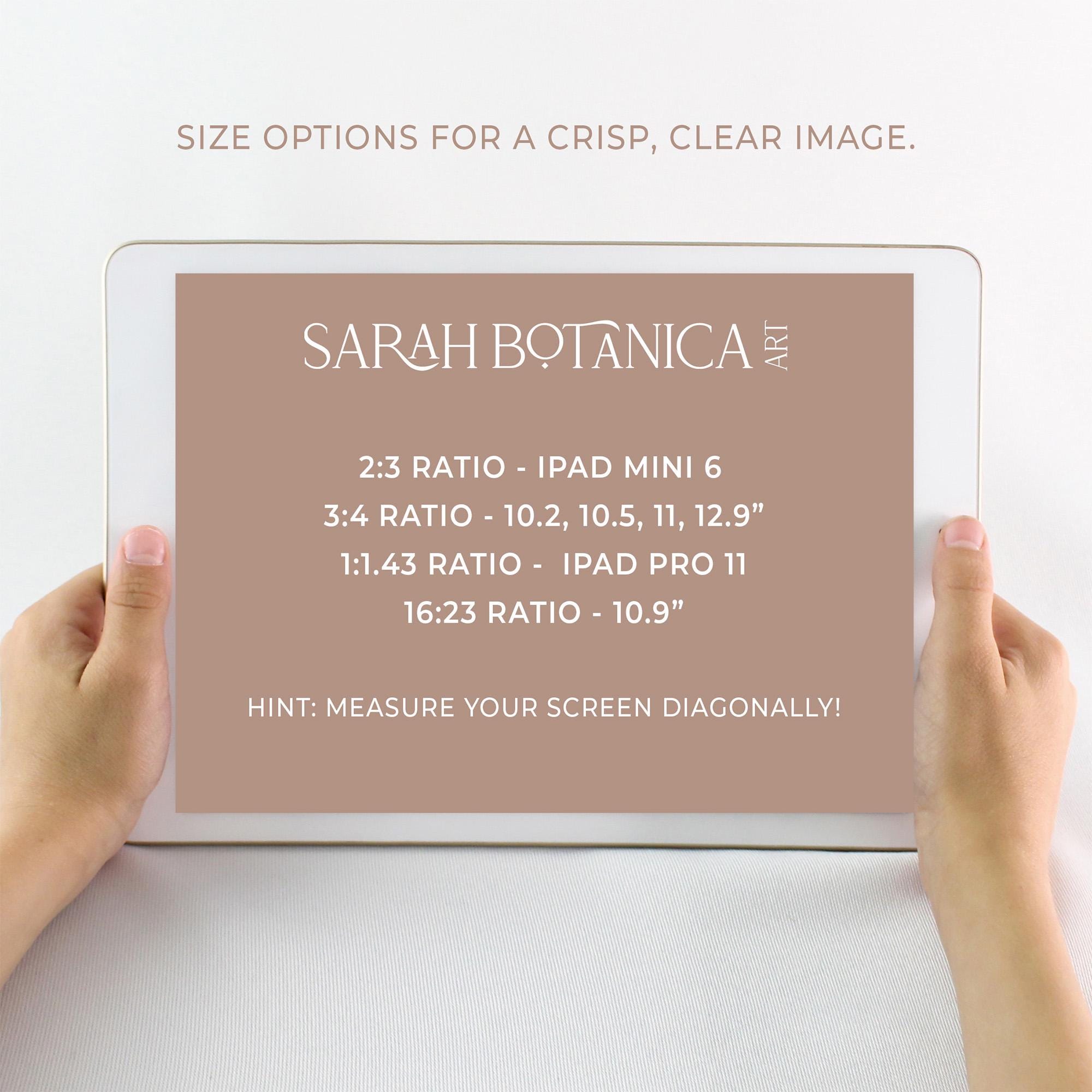 Floral iPad Wallpaper iPad Background Aesthetic Wallpaper Set of 15