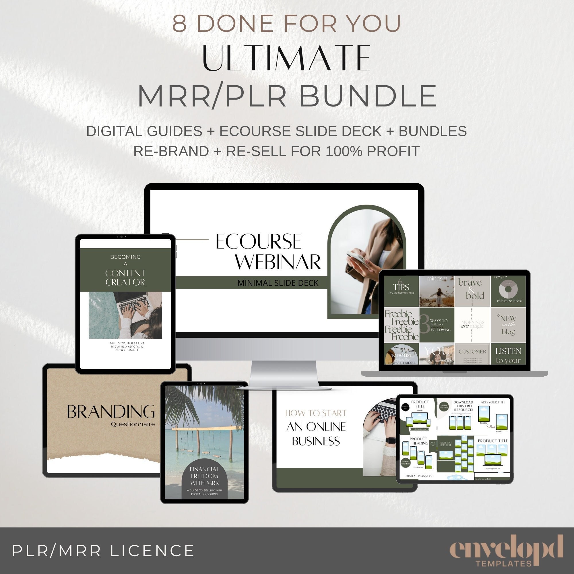 Ultimate PLR MRR Bundle for Passive Income, With Private Label Rights ...