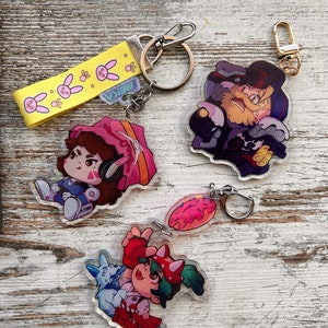 Overwatch Inspired Keychains (With Free Stickers!)