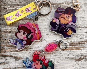 Overwatch: D.va Gun Charm ( Meka, Bunny, Charm, Keychain, Bag Clip