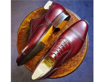 Men's Best Handmade Maroon shoes, Best Formal Maroon Shoes for Men