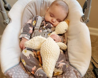 Handmade Sleepy Silly Goose, Duck, Swan or Flamingo - Safe for babies. Or choose your Custom Colors  - Soft and Squishy