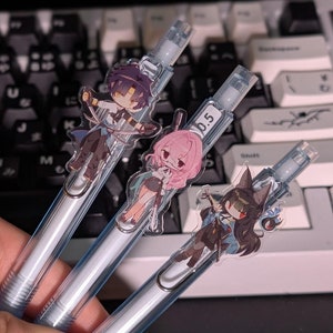 Section 6 Miyabi - Harumasa - Yanagi Pens | Zenless Zone Zero Section 6 Pen Set  Ballpoint Pens | 0.5 mm Pen