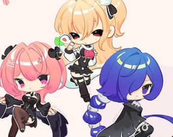 Pegatinas de Zenless Zone Zero / Lindas pegatinas ZZZ / Cissia, Promeia, Ramiel