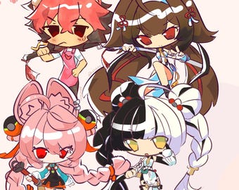 Pegatinas de Zenless Zone Zero / Pegatinas ZZZ adorables / Manato, Zhao, Ye Shunguang, Dialyn