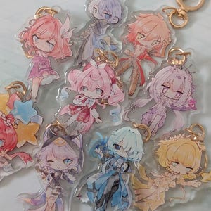 スターレール アンフォレウス アクリルチャーム - スターレール ファイノン、マイデイ、カストリス、アグラエア、トリビー キーチェーンコレクション | キーチェーンアクセサリー