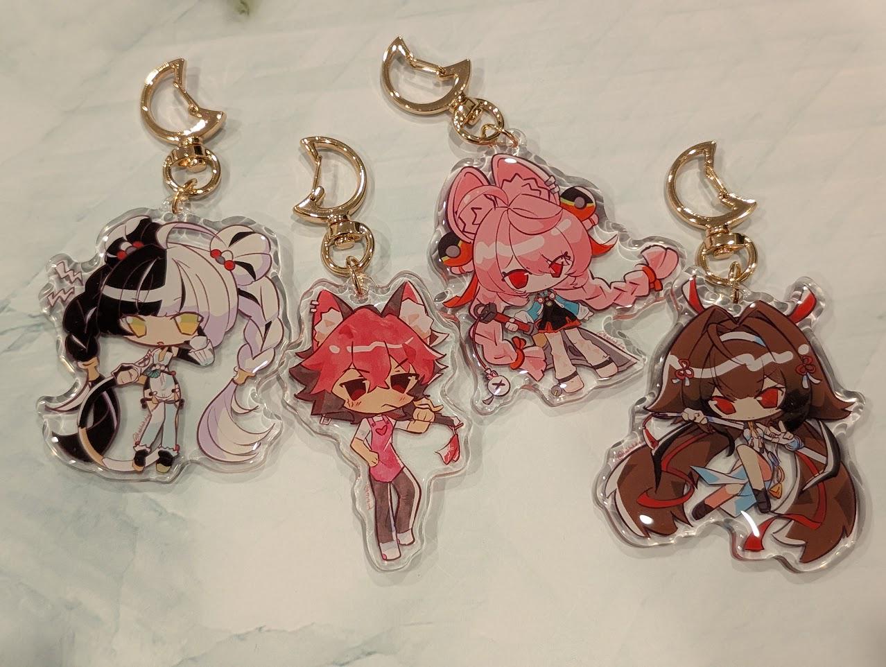 Zenless Zone Zero Acrylic Keychains - Ye Shunguang, Manato, Zhao