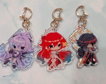 Star Rail Acrylic Charms - Mortenax Blade, Himeko Nova, Silver Wolf LV 999 Keychain Collection | Keychain Accessory