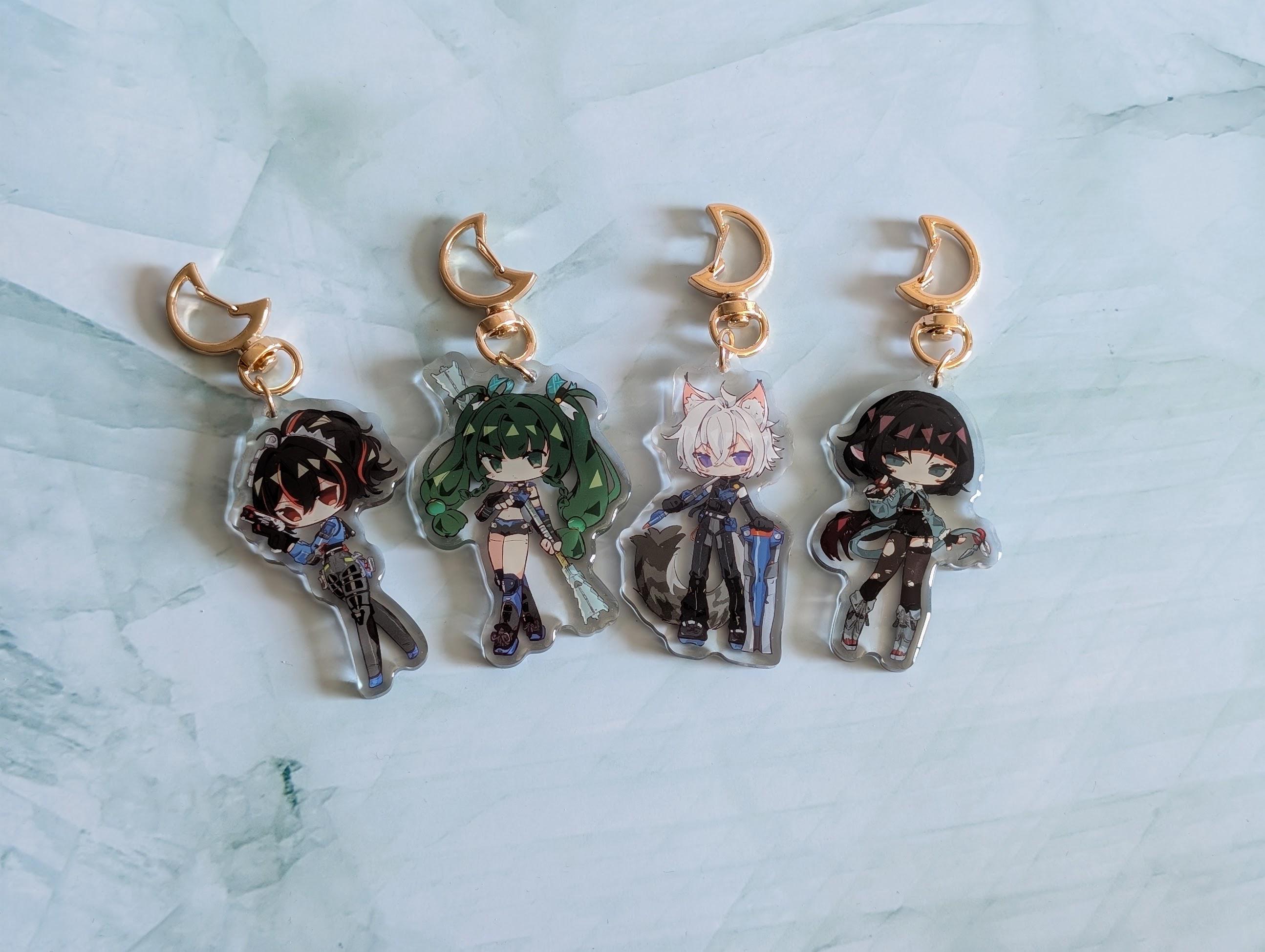 Zenless Zone Zero Keychain Charms - Zhu Yuan Qingyi Seth Jane Doe