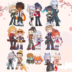Xenoblade Chronicles 3 Chibi Sticker Pairs| Xenoblade 3 Noah, Mio, Taion, Eunie, Sena, Lanz