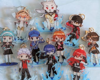 Persona 3 Reload Keychain Collection | SEES Cute Chibi Charms | Keychain Accessory | Bag Accessory | Video Game Fan Gift | Persona Fan Gift
