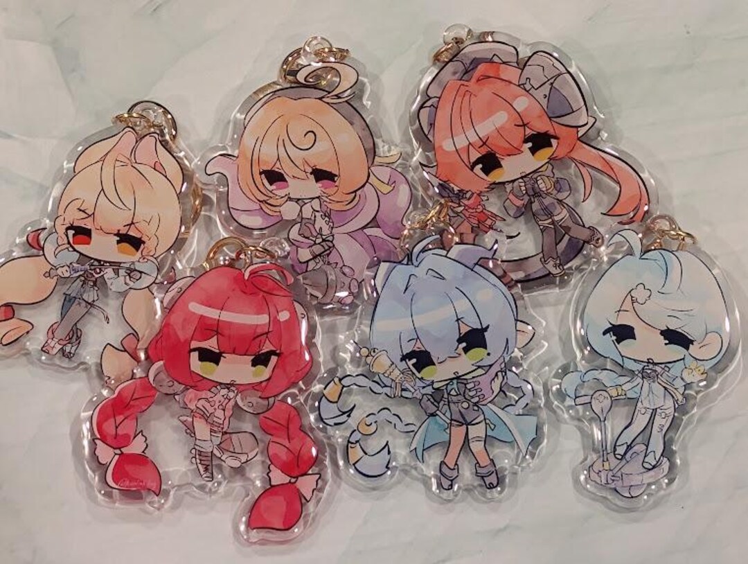 Zenless Zone Zero Acrylic Keychains - Alice, Yuzuha, Lucia