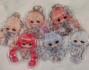 Llaveros acrílicos de la Zona Cero sin Zen: Alice, Yuzuha, Lucia, Yidhari, Seed, Orphie - Colección de llaveros