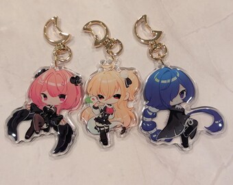 Llaveros acrílicos Zenless Zone Zero - Cissia, Promeia, Remielle - Accesorio de la colección de llaveros