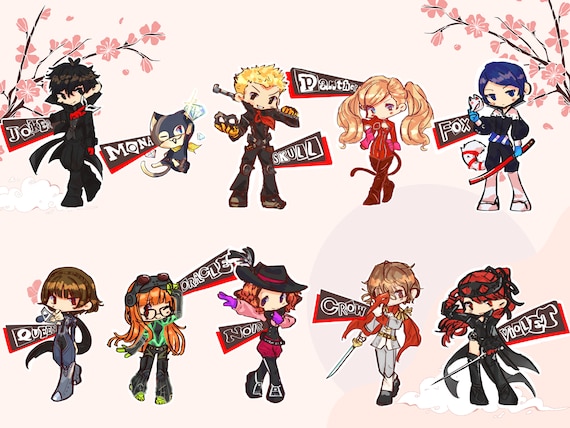 ペルソナ5 ステッカー | ペルソナ5 ロイヤル パーティーメンバー 防水