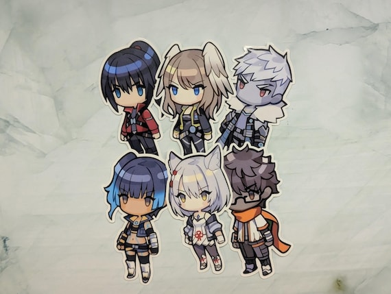 Xenoblade Chronicles 3 Stickers | Menu Chibi Weatherproof Sticker Set | Game Chibi version