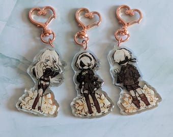 Black Box ニーア オートマタ 2B キーホルダー - Etsy 日本
