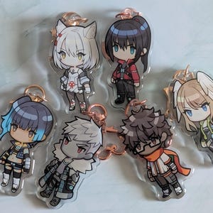 Xenoblade Chronicles 3 Menu Chibi Keychain Collection | Keychain Accessory | Bag Accessory | Game Fan Gift | Xenoblade Fan Gift