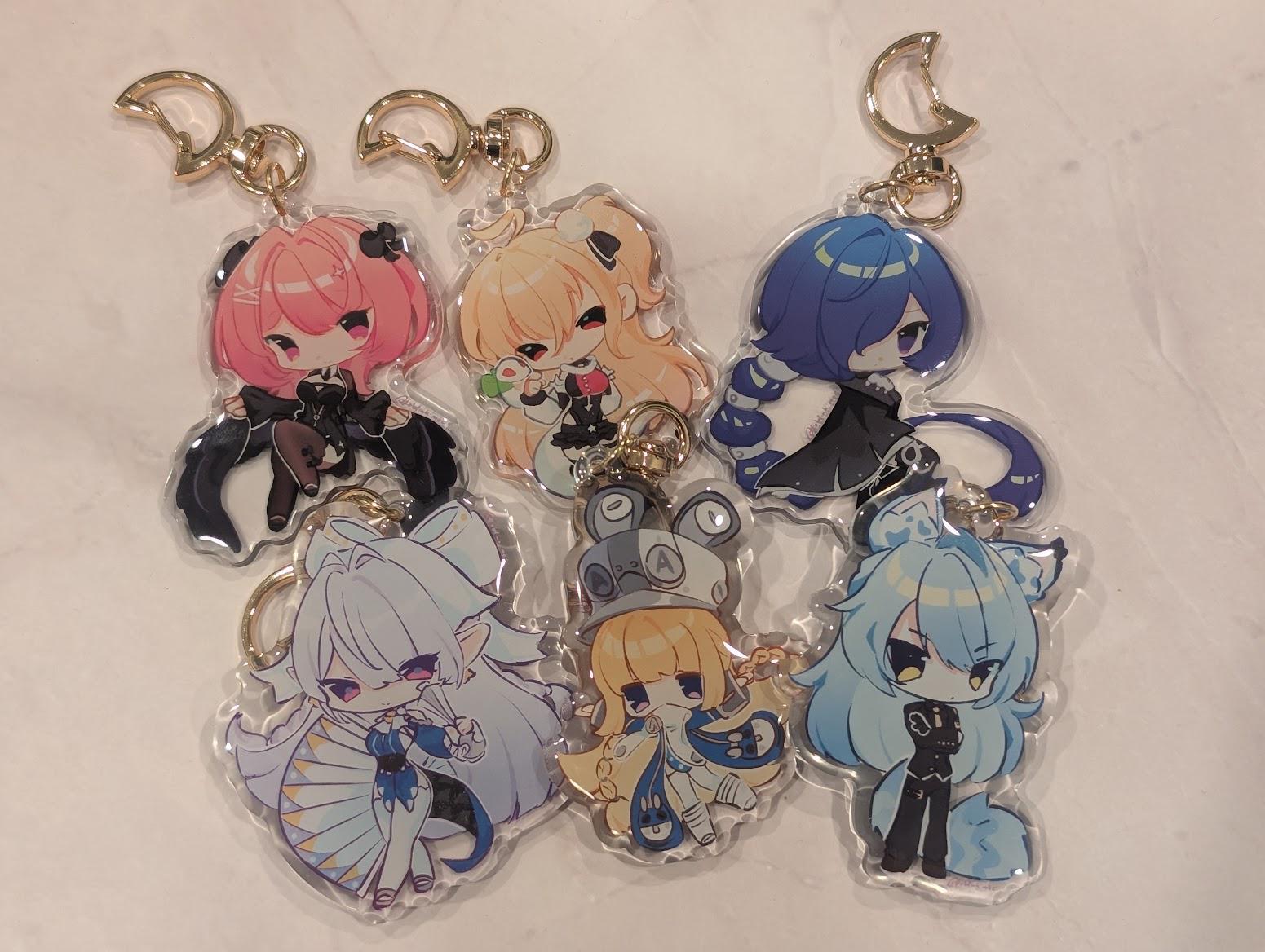 アクセサリー no name Zenless Zone Zero Acrylic Keychains - Cissia, Promeia, Remielle
