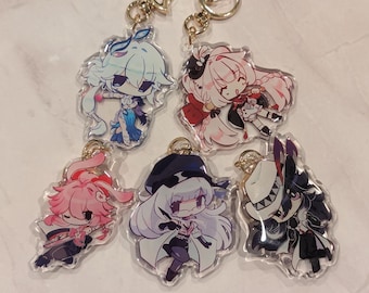 Dijes acrílicos Star Rail - Colección de llaveros de Yao Guang y Sparxie / Accesorio para llaveros